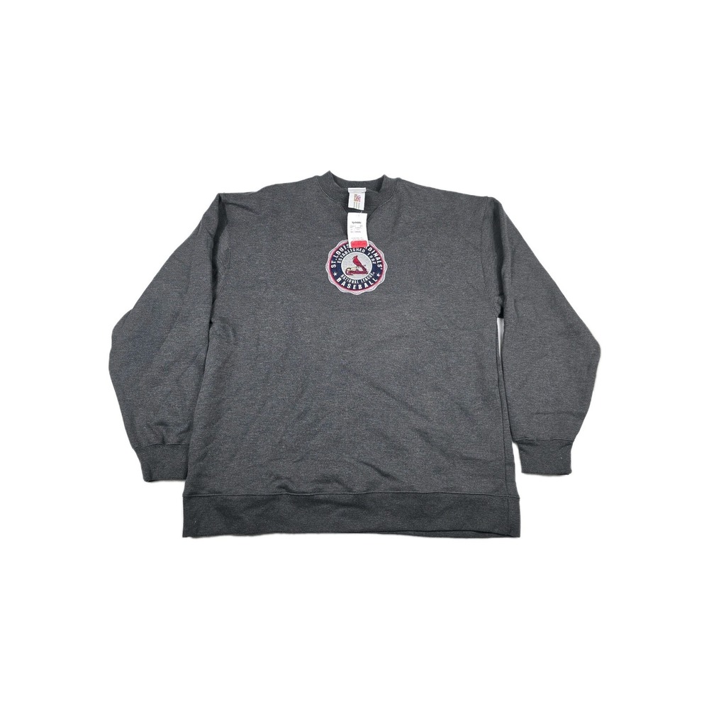 St Louis Cardinals MLB Adidas Sweatshirt Men's Size Large Gray New